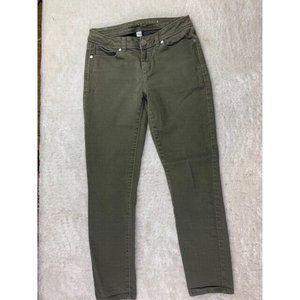 Lauran Conrad Size 4 Womens Skinny Jeans Green Stretch Low Rise